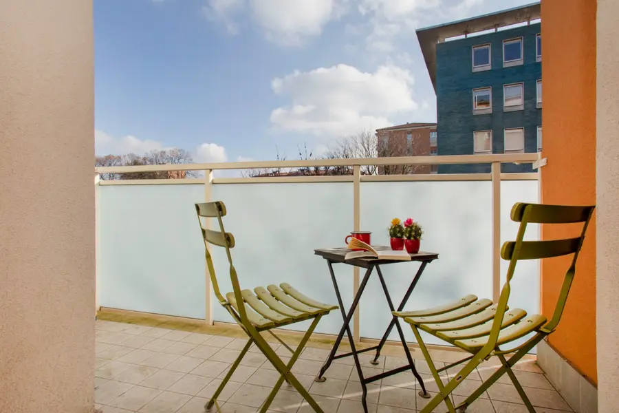 Loggia privata Kaktus House con sedie e tavolino